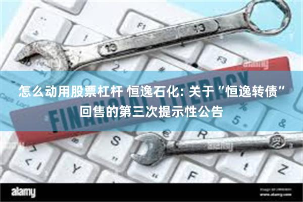 怎么动用股票杠杆 恒逸石化: 关于“恒逸转债”回售的第三次提示性公告