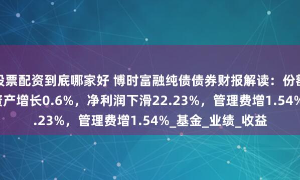 股票配资到底哪家好 博时富融纯债债券财报解读：份额微降0.03%，净资产增长0.6%，净利润下滑22.23%，管理费增1.54%_基金_业绩_收益