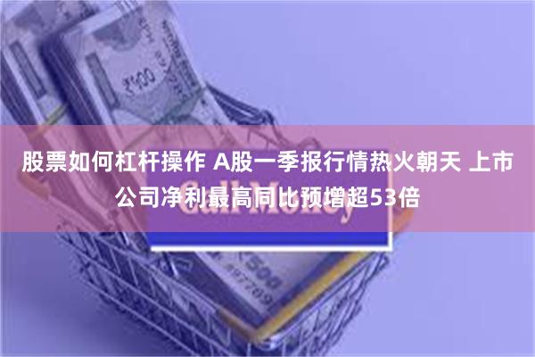股票如何杠杆操作 A股一季报行情热火朝天 上市公司净利最高同比预增超53倍
