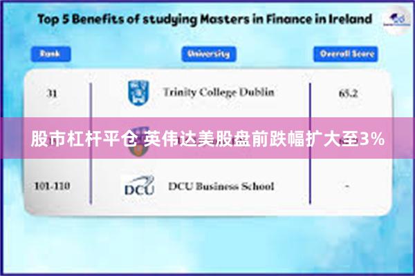 股市杠杆平仓 英伟达美股盘前跌幅扩大至3%