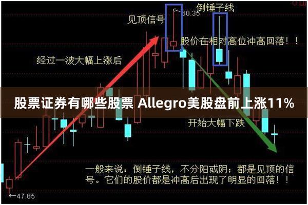 股票证券有哪些股票 Allegro美股盘前上涨11%