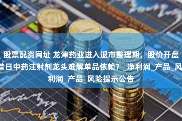 股票配资网址 龙津药业进入退市整理期，股价开盘跌超3成！昔日中药注射剂龙头难解单品依赖？_净利润_产品_风险提示公告