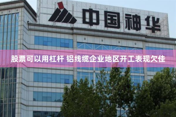 股票可以用杠杆 铝线缆企业地区开工表现欠佳